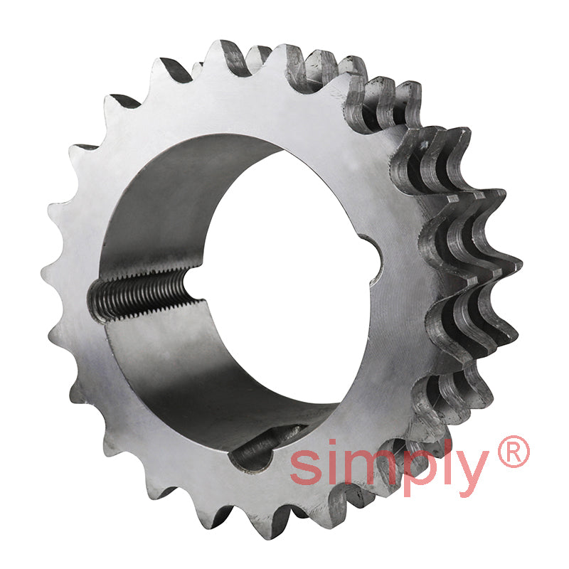 21 Tooth 12B Triplex Sprocket Tapered Locking Bush Type for 3/4 inch Pitch Chain (Bush not Incl.)