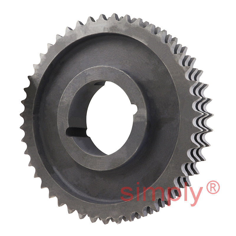 45 Tooth 12B Triplex Sprocket Tapered Locking Bush Type for 3/4 inch Pitch Chain (Bush not Incl.)