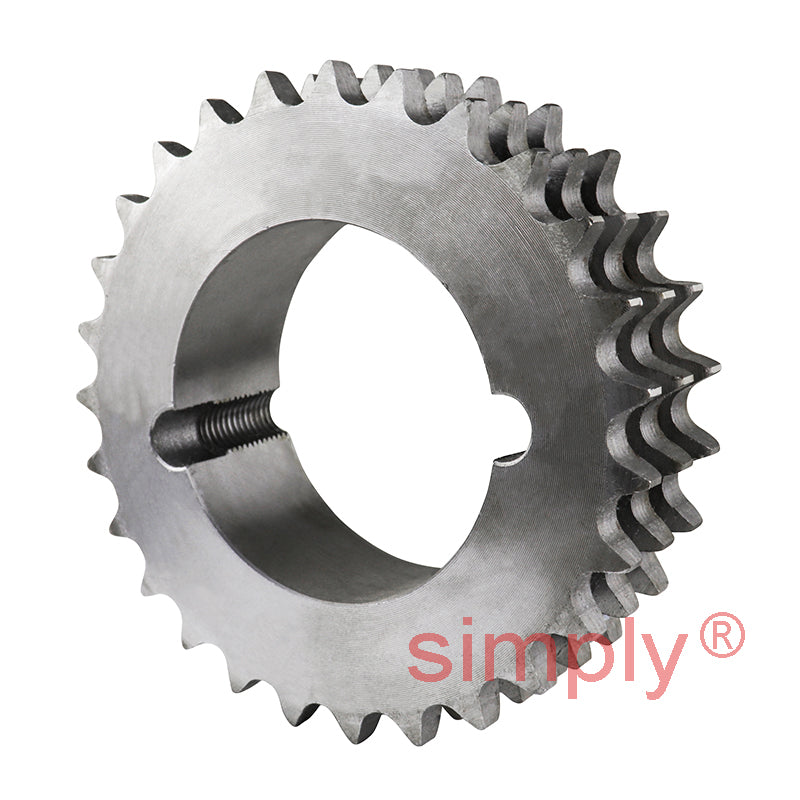 27 Tooth 16B Triplex Sprocket Tapered Locking Bush Type for 1 inch Pitch Chain (Bush not Incl.)
