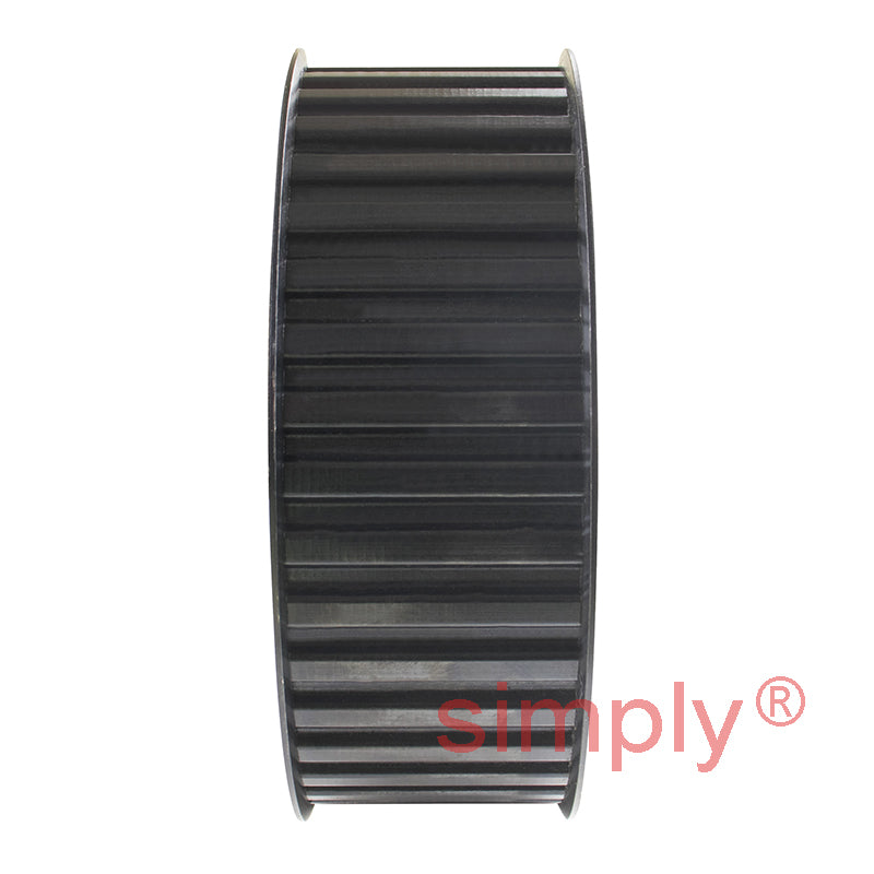 TL40-H-200F - 1/2 inch Pitch 40 Tooth Flanged Tapered Bore Steel Timing Pulley for 2 inch Wide Belts