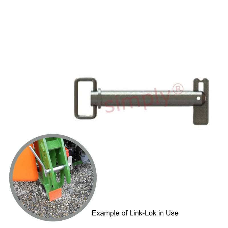 SLPT2818001 LinkLok Drawbar/Tow Pin for use with Agricultural Machinery/Trailers 28x180mm