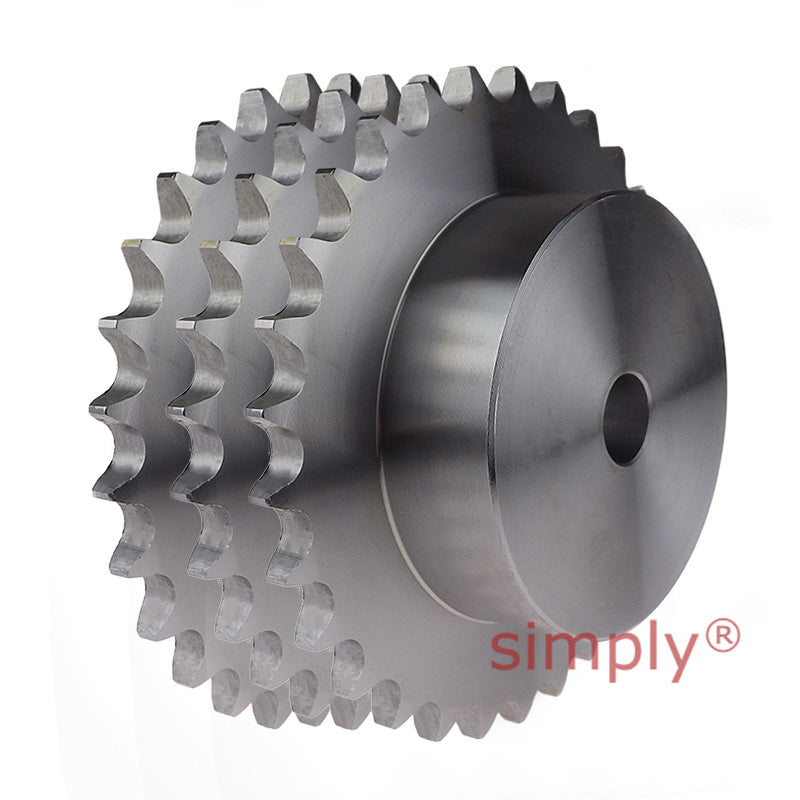 25 Tooth 24B Triplex Pilot Bore Sprocket for 1-1/2 inch Pitch Chain