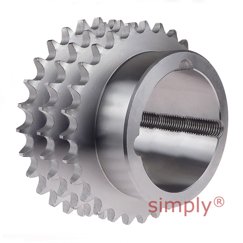 25 Tooth 16B Triplex Sprocket Tapered Locking Bush Type for 1 inch Pitch Chain (Bush not Incl.)