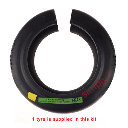 Major Branded F100F/F100B Inner Facing Taper Bore/Pilot Bored Tyre Drive Coupling Assembly with Fire Resistant Antistatic (F.R.A.S) Tyre