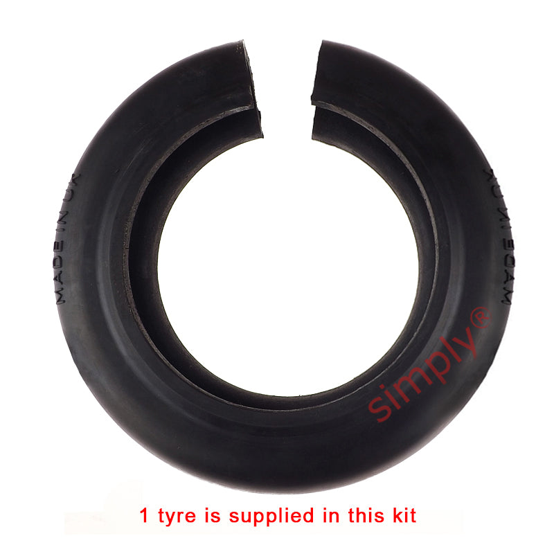 Major Branded F90F/F90B Inner Facing Taper Bore/Pilot Bored Type Tyre Drive Coupling Assembly with Natural Rubber Tyre