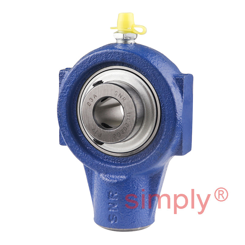 SNR UCEHE202 Metric Cast Iron Hanger Bearing Unit with 15mm Bore Insert