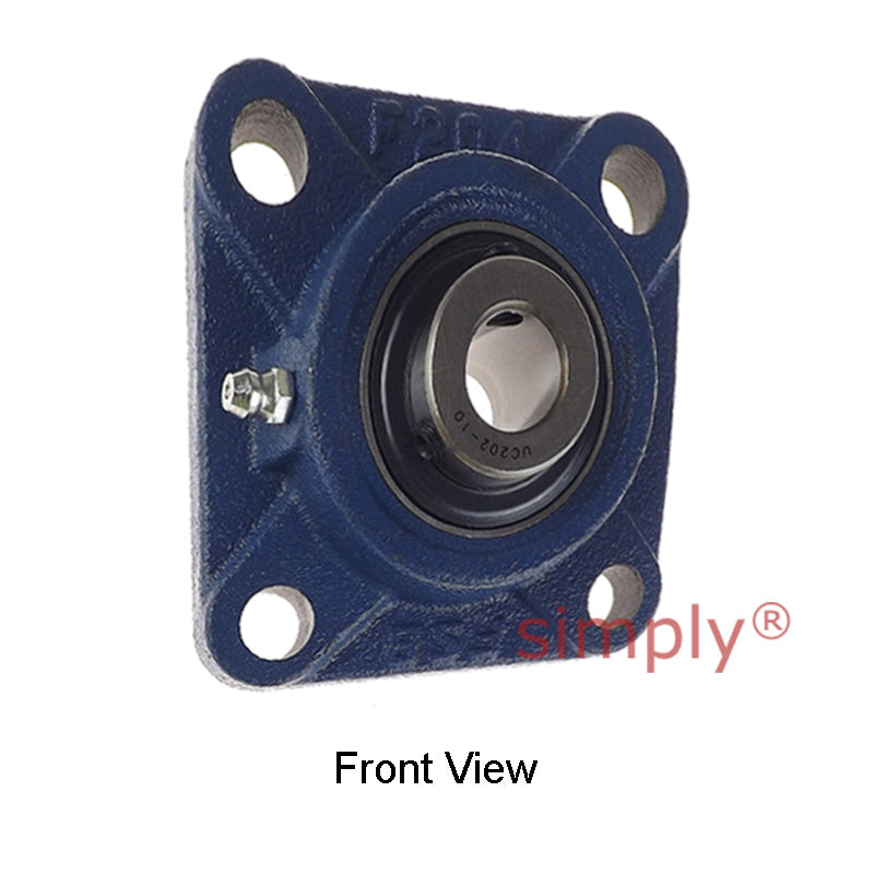 UCF202-10 Imperial Four Bolt Square Cast Iron Flange Housing with 5/8 inch Bore Insert