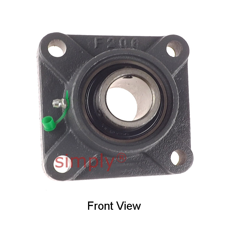 UCF206-19 Imperial Four Bolt Square Cast Iron Flange Housing with 1-3/16 inch Bore Insert