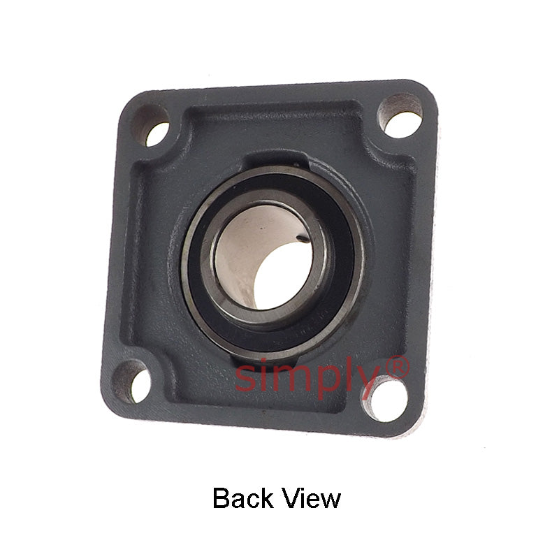 UCF208-25 Imperial Four Bolt Square Cast Iron Flange Housing with 1-9/16 inch Bore Insert