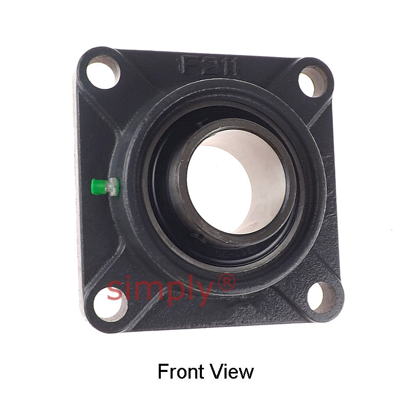 UCF211-35 Imperial Four Bolt Square Cast Iron Flange Housing with 2-3/16 inch Bore Insert