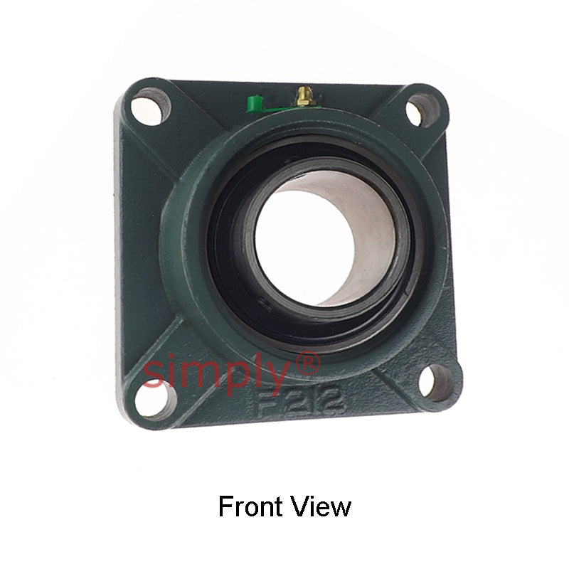 UCF212-39 Imperial Four Bolt Square Cast Iron Flange Housing with 2-7/16 inch Bore Insert