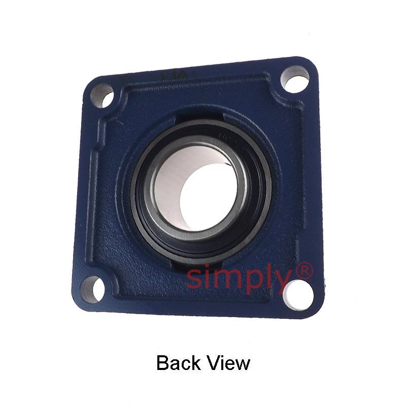 UCF212 Metric Four Bolt Square Cast Iron Flange Housing with 60mm Bore Insert