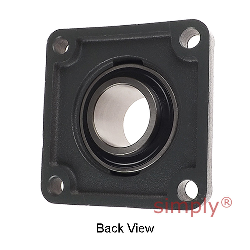 UCF213 Metric Four Bolt Square Cast Iron Flange Housing with 65mm Bore Insert