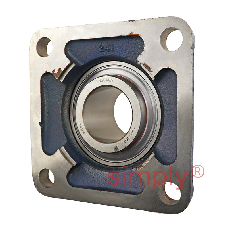 UCF207 Metric Four Bolt Square Cast Iron Flange Housing with 35mm Bore Insert
