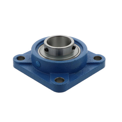 UCF207 Metric Four Bolt Square Cast Iron Flange Housing with 35mm Bore Insert 