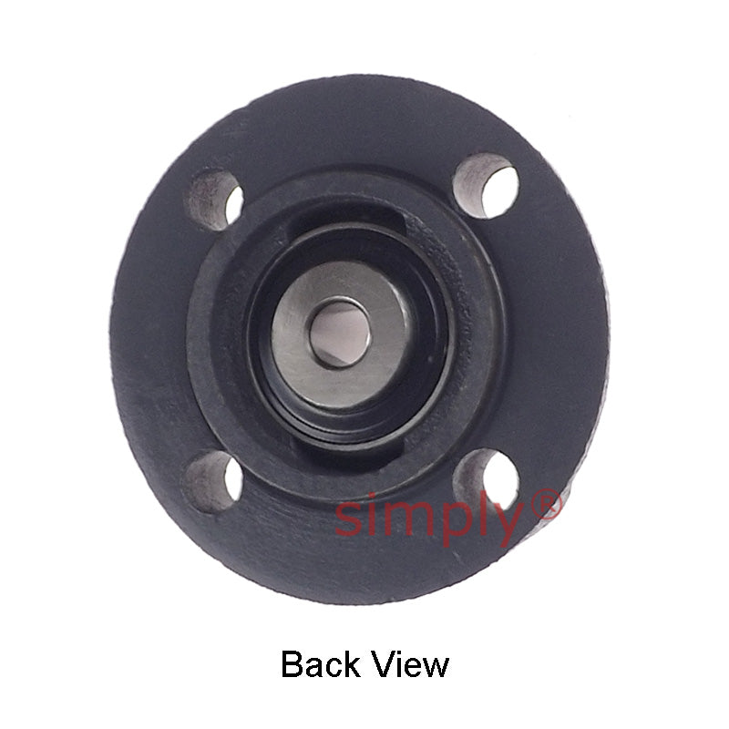 UCFC201 Metric Four Bolt Cast Iron Round Flanged Housing with 12mm Insert