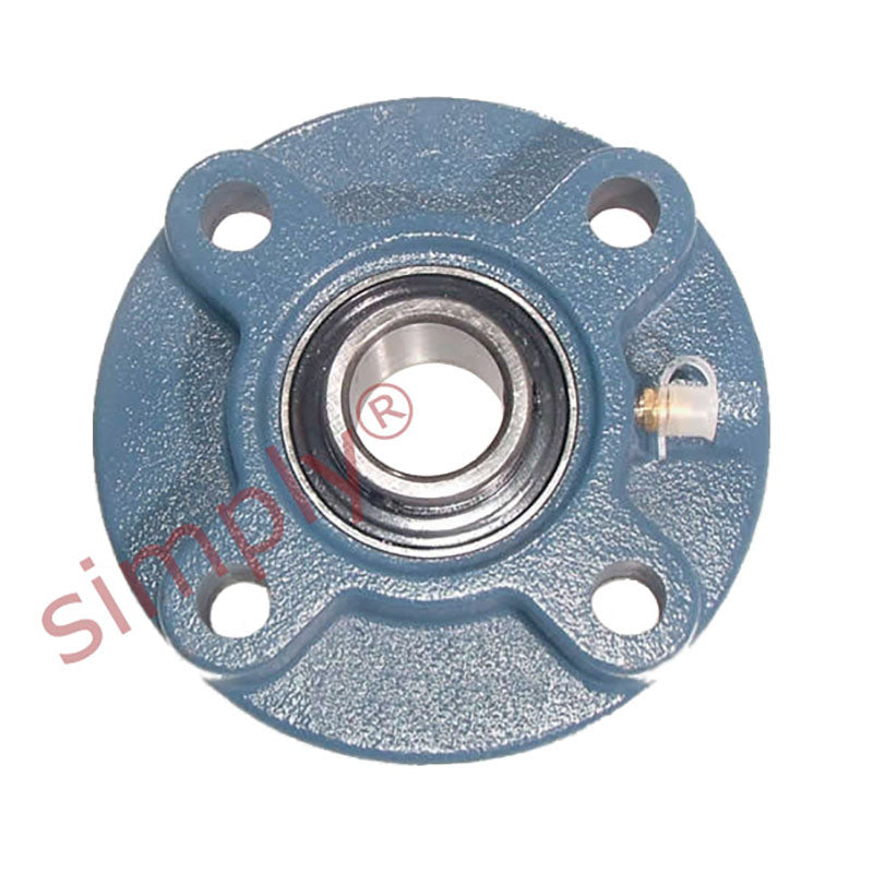 UCFC215 Metric Four Bolt Cast Iron Round Flanged Housing with 75mm Insert