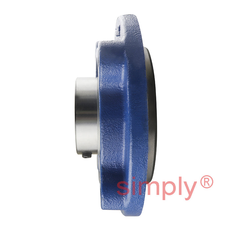 SNR UCFC212 Metric Four Bolt Cast Iron Round Flanged Housing with 60mm Insert