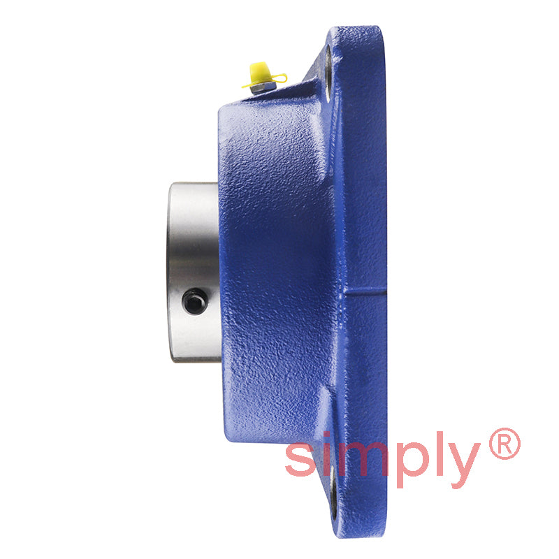 SNR UCFE212 Metric Four Bolt Square Cast Iron Flange Housing with 60mm Bore Insert