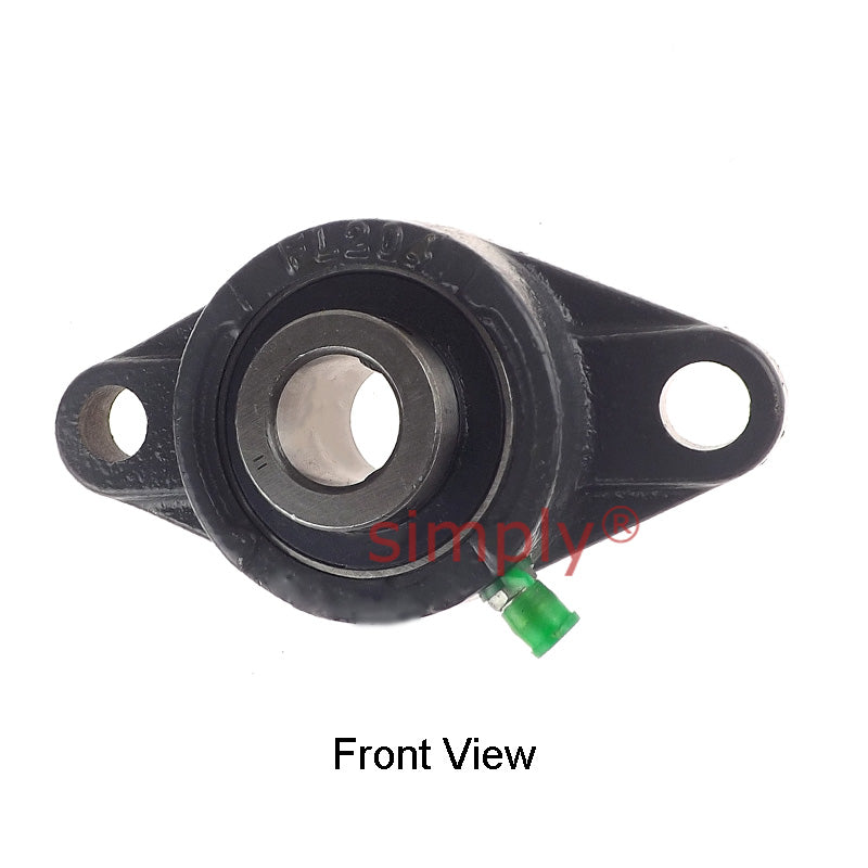 UCFL203-11 Imperial Two Bolt Oval Cast Iron Flange Housing with 11/16 inch Bore Insert