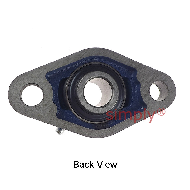 UCFL205-14 Imperial Two Bolt Oval Cast Iron Flange Housing with 7/8 inch Bore Insert