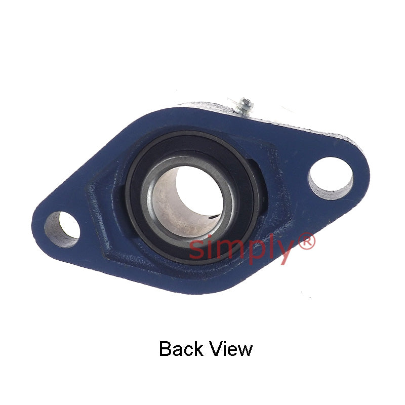 UCFL206-19 Imperial Two Bolt Oval Cast Iron Flange Housing with 1-3/16 inch Bore Insert