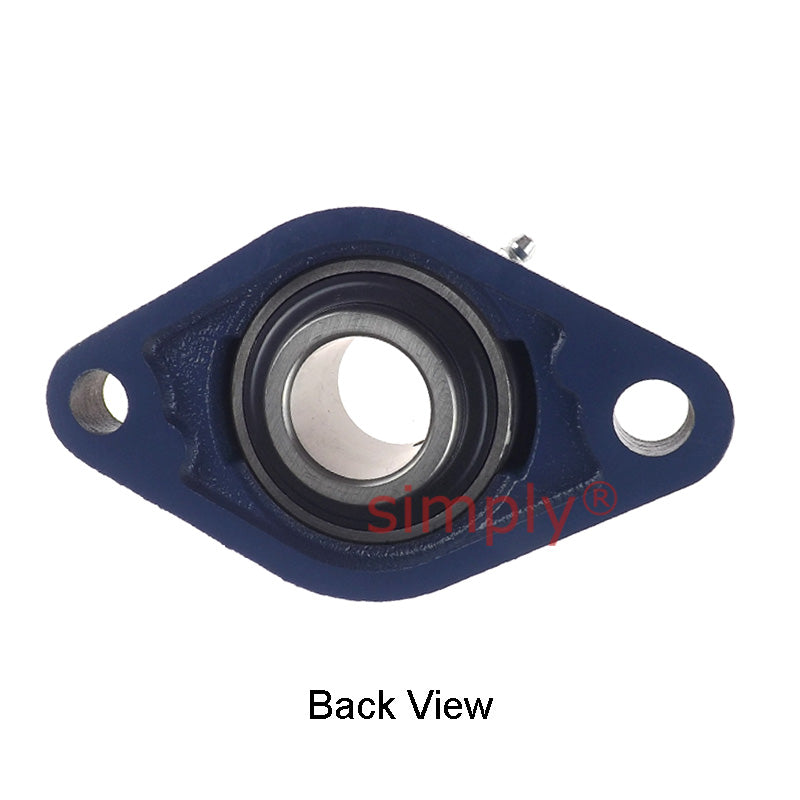 UCFL207-21 Imperial Two Bolt Oval Cast Iron Flange Housing with 1-5/16 inch Bore Insert