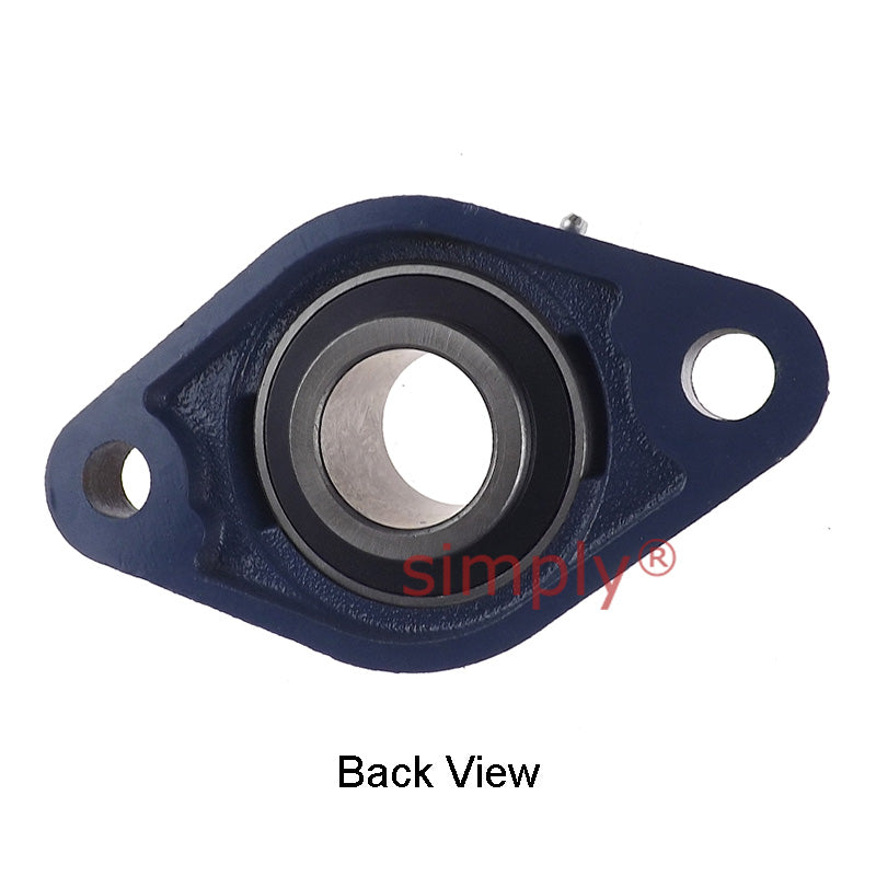 UCFL209-26 Imperial Two Bolt Oval Cast Iron Flange Housing with 1-5/8 inch Bore Insert