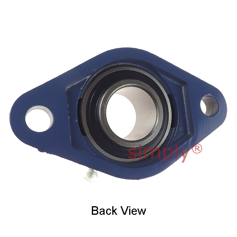 UCFL209-28 Imperial Two Bolt Oval Cast Iron Flange Housing with 1-3/4 inch Bore Insert