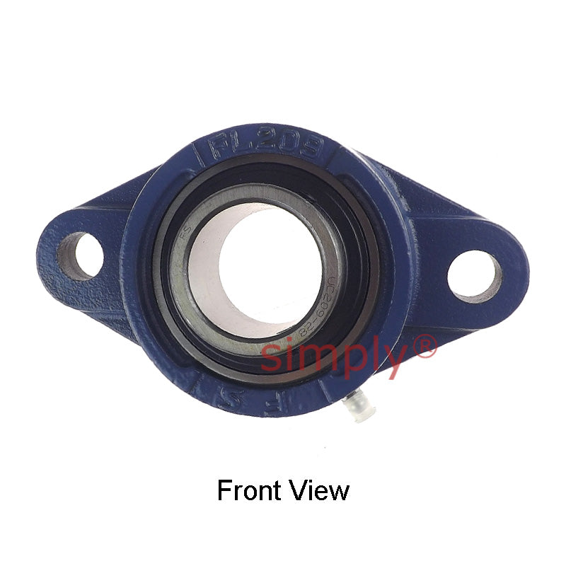 UCFL209-28 Imperial Two Bolt Oval Cast Iron Flange Housing with 1-3/4 inch Bore Insert