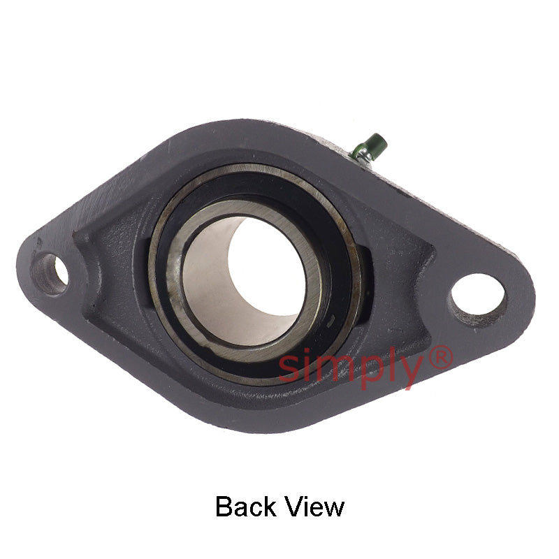 UCFL211-34 Imperial Two Bolt Oval Cast Iron Flange Housing with 2-1/8 inch Bore Insert