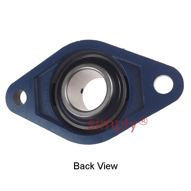 UCFL212-36 Imperial Two Bolt Oval Cast Iron Flange Housing with 2-1/4 inch Bore Insert