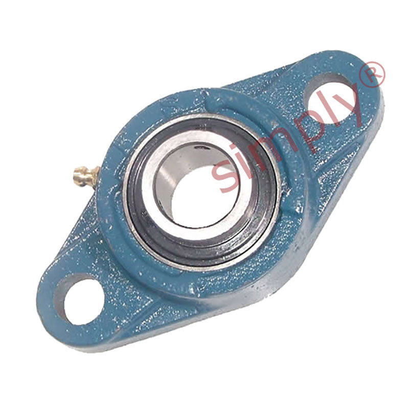 UCFL215-48 Imperial Two Bolt Oval Cast Iron Flange Housing with 3 inch Bore Insert