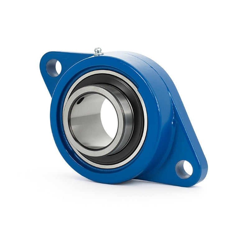 Major Brand UCFL216T-80M Metric Steel Two Bolt Oval Housing for Bearing Inserts with 80mm Outer Diameter - Allow 3-4 Weeks