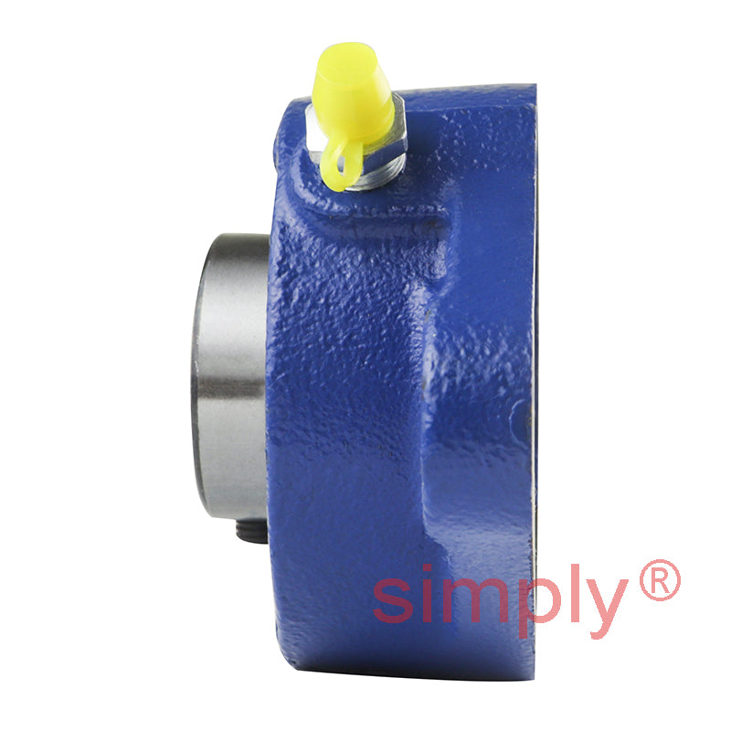 SNR UCFLE205-16 Imperial Two Bolt Oval Cast Iron Flange Housing with 1 inch Bore Insert