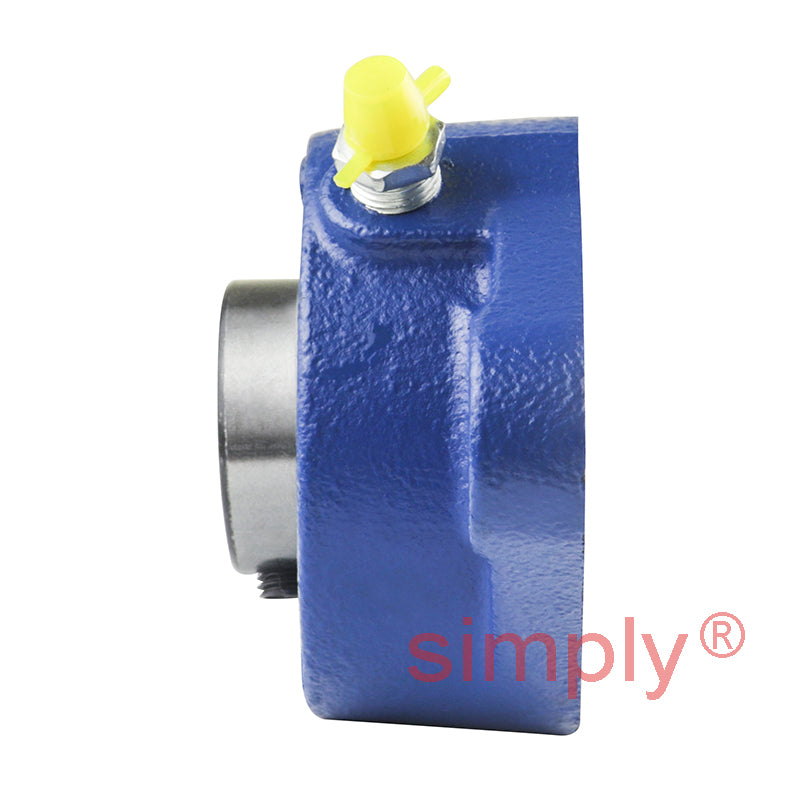 SNR UCFLE205 Metric Two Bolt Oval Cast Iron Flange Housing with 25mm Bore Insert