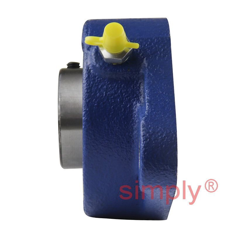 SNR UCFLE206 Metric Two Bolt Oval Cast Iron Flange Housing with 30mm Bore Insert