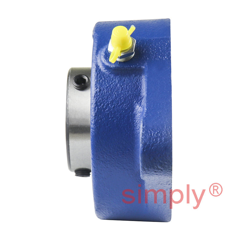 SNR UCFLE207 Metric Two Bolt Oval Cast Iron Flange Housing with 35mm Bore Insert