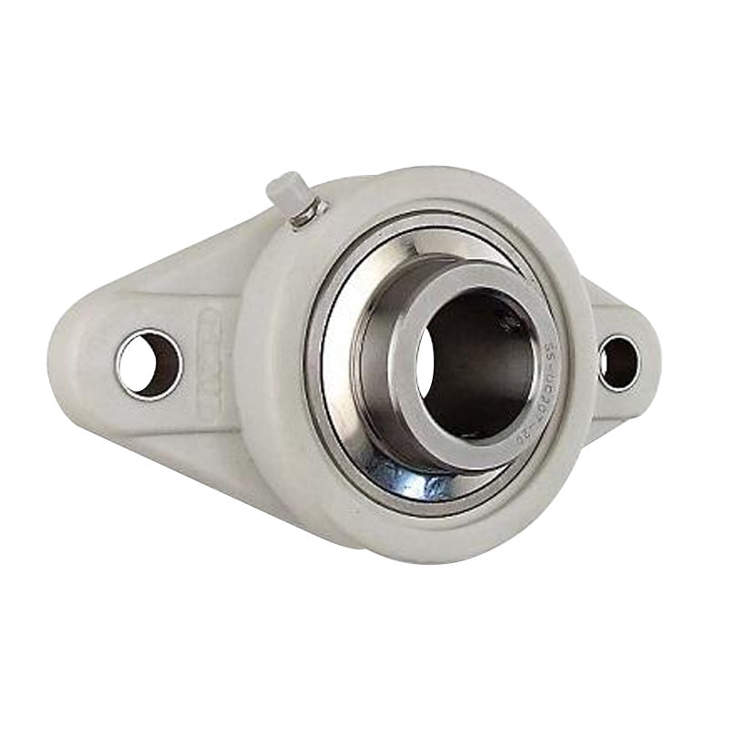SUCFLPL210-30 Imperial Two Bolt Oval Thermo Plastic Flange Housing with 1-7/8 inch Bore Stainless Insert