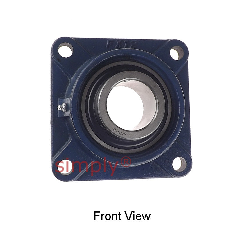 UCFX12 Metric Four Bolt Cast Iron Square Housing with 60mm Bore Insert