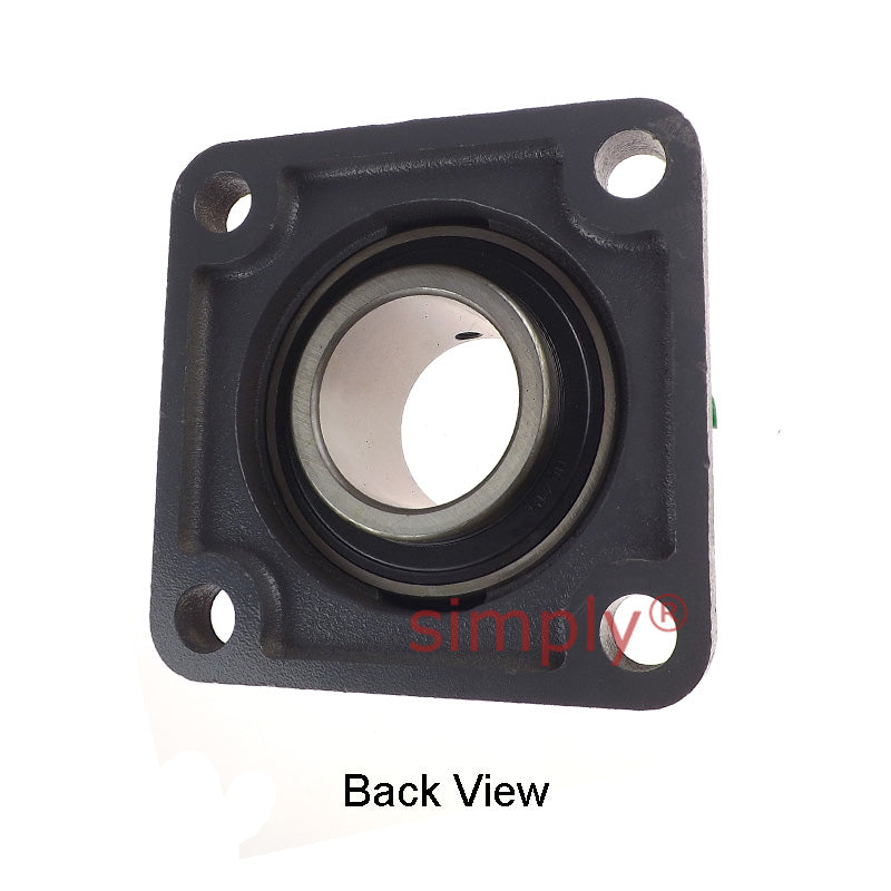 UCFX15 Metric Four Bolt Cast Iron Square Housing with 75mm Bore Insert