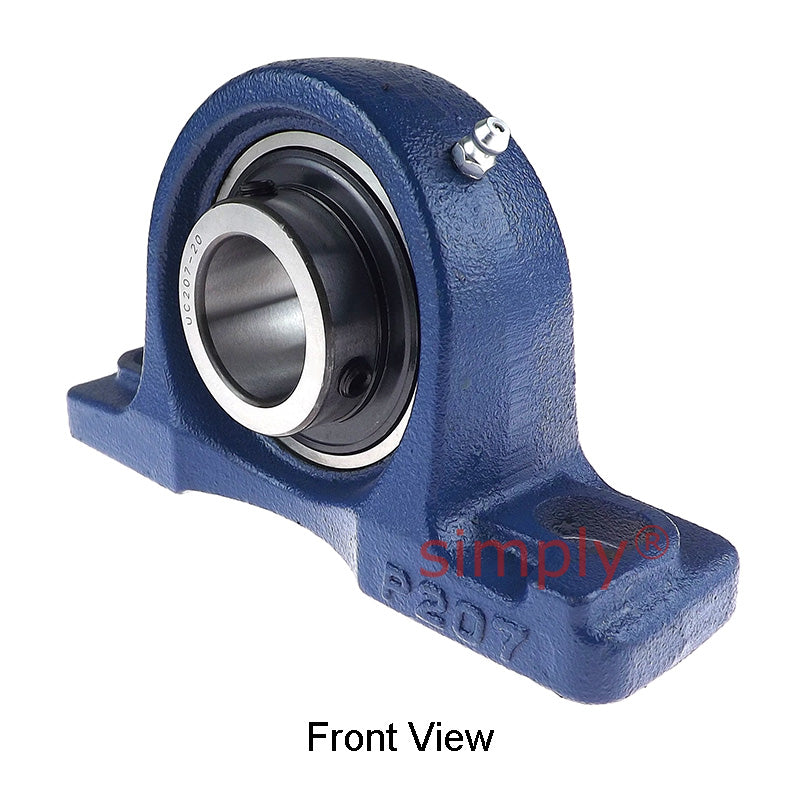 UCP207-20 Imperial Cast Iron Two Bolt Pillow / Plummer Block Housing with 1-1/4 inch Bore Insert 