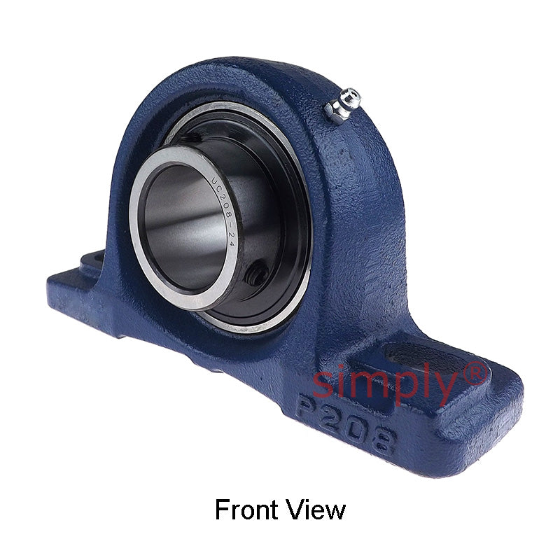 UCP208-24 Imperial Cast Iron Two Bolt Pillow / Plummer Block Housing with 1-1/2 inch Bore Insert 