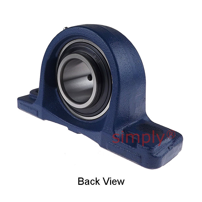 UCP208 Metric Cast Iron Two Bolt Pillow / Plummer Block Housing with 40mm Bore Insert 