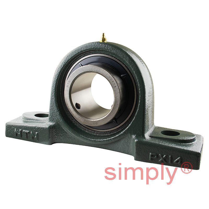 NTN UCPX14D1 Metric Cast Iron Two Bolt Pillow / Plummer Block Housing with 70mm Bore Insert