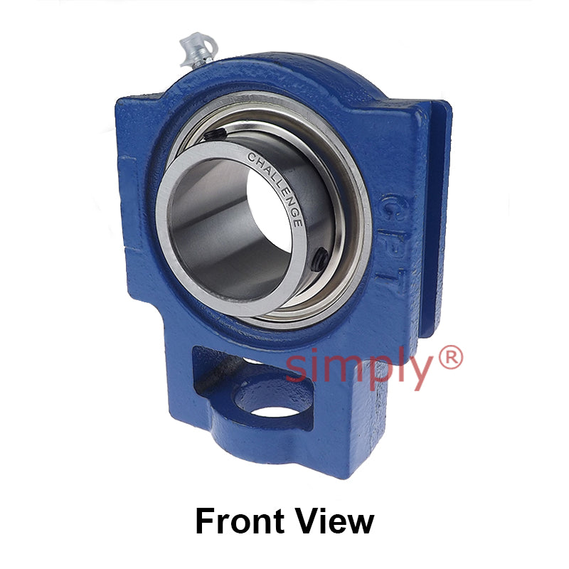 Challenge / FK UCT205-16 Imperial Cast Iron Take Up Unit Housing with 1 inch Bore Insert and Triple Lip Seal Ideal for Agricultural and Outdoor Use