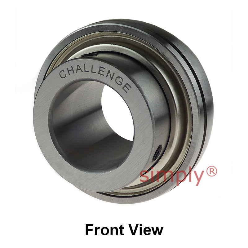 Challenge UCX12-38 Imperial Insert with Grub Screws with 2-3/8 inch Bore 120mm Outside Dia and Triple Lip Seal Ideal for Agricultural and Outdoor Use