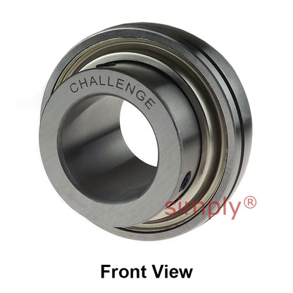 Challenge UCX12-38 Imperial Insert with Grub Screws with 2-3/8 inch Bore 120mm Outside Dia and Triple Lip Seal Ideal for Agricultural and Outdoor Use