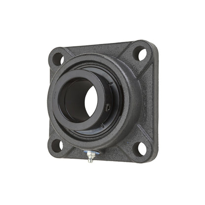 NTN UELF212D1W3 Metric Four Bolt Square Cast Iron Flange Housing with 60mm Bore Eccentric Collar Insert - Allow 2-3 Days