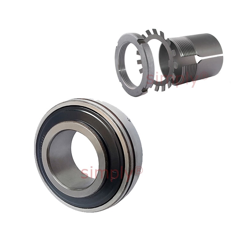 UK211/HE2311 Taper Bore Bearing Insert and Sleeve Fits 2 inch Shaft